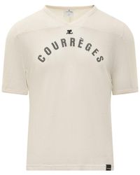 Courreges - Courreges T-shirt Mesh Baseball - Lyst