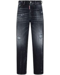 DSquared² - Ripped Straight-leg Jeans - Lyst