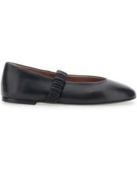 Pollini - Ballet Flats With Elasticated Band On The Front - Lyst