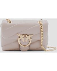 Pinko - Leather Love Puff Baby Shoulder Bag - Lyst