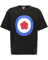 KENZO - Oversized T-Shirt With Target Print - Lyst