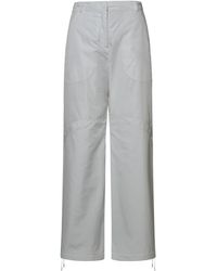 Moncler - White Nylon Pants - Lyst