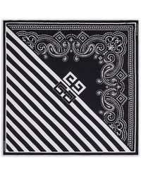 Givenchy - Silk Scarf With Striped Pattern - Lyst