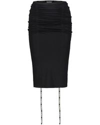 Vetements - Gathered Jersey Skirt - Lyst