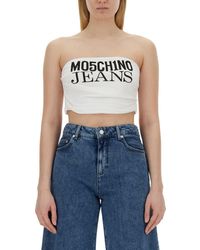 Moschino Jeans - Tops With Logo - Lyst