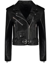 Tom Ford - Stylish Leather Jacket With Waist Belt For - Lyst