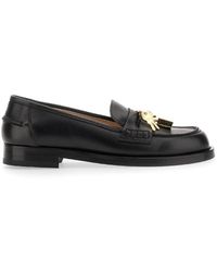 Womens Shoes Flats and flat shoes Loafers and moccasins N°21 Paint-effect Loafers in Black 