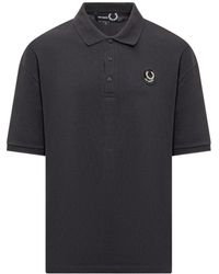 Fred Perry - Fred Perry Raf Simons Polo Shirt With Print - Lyst