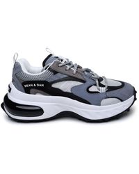 DSquared² - 'bubble' Grey Leather Blend Sneakers - Lyst