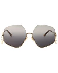 Chloé - Metal Sunglasses - Lyst