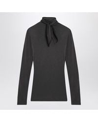 Lemaire - Top With Scarf And Patches - Lyst