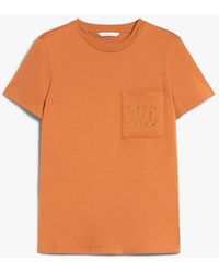 Max Mara - Cotton T-shirt With Pocket Clothing - Lyst