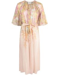 Forte Forte - Forte_forte Printed Cotton And Silk Blend Long Dress - Lyst