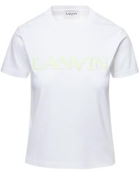 Lanvin - Curb Cotton T-Shirt - Lyst