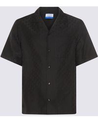 Off-White c/o Virgil Abloh - Black Cotton And Silk Blend Shirt - Lyst