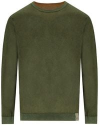 Bob - Bart Military Orange Reversible Crewneck Pullover - Lyst