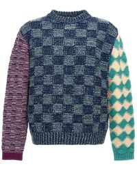 Marni - Patterned Yarn Sweater Sweater, Cardigans - Lyst