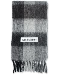 Acne Studios - Mohair Check Scarf - Lyst
