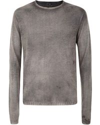 MD75 - Regular Crew Neck Sweater With Ribbed Neck Clothing - Lyst