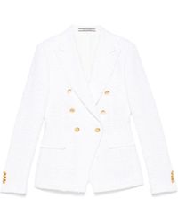 Tagliatore - Cotton Single-Breasted Jacket - Lyst