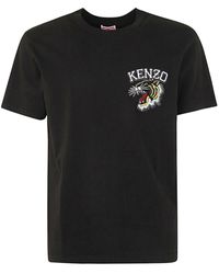 KENZO - Black Cotton T-shirt - Lyst