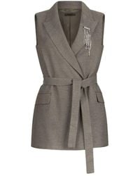 Liu Jo - Chevron Brooch Waistcoat - Lyst