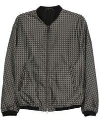 Emporio Armani - Allover Logo Bomber Jacket - Lyst