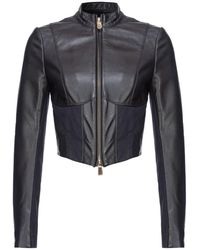 Pinko - Panelled Cropped Jacket - Lyst