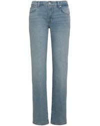 7 For All Mankind - Calie Straight Jeans With A Mid-rise - Lyst