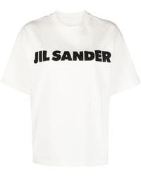 Jil Sander - Cotton Logo T-shirt - Lyst