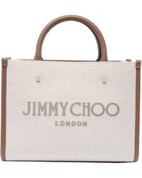 Jimmy Choo - Avenue S Tote Canvas And Leather Tote Bag - Lyst