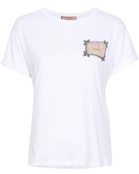 Twin Set - Logo Patch T-shirt - Lyst