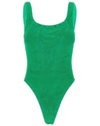 Hunza G - One-Piece Swimsuit With Squared Neckline - Lyst