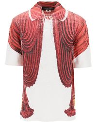 Comme des Garçons - Comme Des Garcons Homme Plus Knit Polo Shirt With Theater Print - Lyst