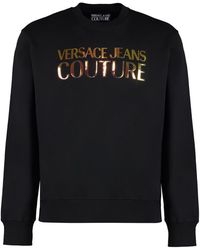 Versace - Cotton Crew-Neck Sweatshirt - Lyst