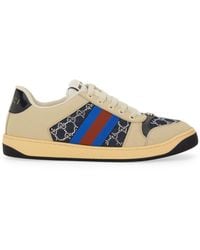 Gucci - "Screener" Sneaker With Crystals Gg - Lyst