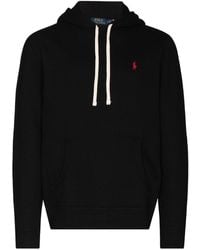 Polo Ralph Lauren - Slouchy Cotton Blend Hoodie With Embroidered Logo - Lyst