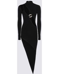 David Koma - Crystal Embr Buckle Cut Out Assym Skirt Dresses Black - Lyst