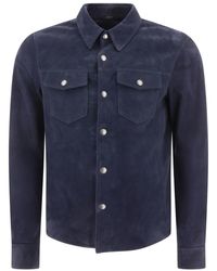 Tom Ford - Suede Jacket With Flap Pockets - Lyst