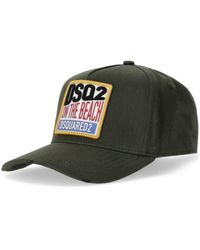DSquared² - Tropical Military Green Baseball Cap - Lyst