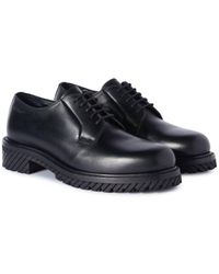 Off-White c/o Virgil Abloh - Military Leather Derby Shoes - Lyst