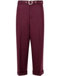 Jil Sander - Wine Wool Pants - Lyst