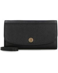 Tory Burch - Robinson Leather Wallet On Chain - Lyst