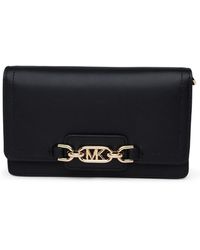 Michael Kors - Black Leather Extra-small Heather Bag - Lyst