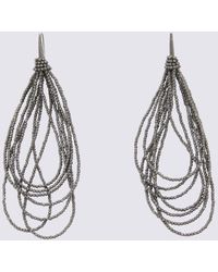 Brunello Cucinelli - Tone Metal Earrings - Lyst
