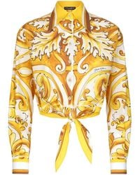 Dolce & Gabbana - Shirt With Majolica Print - Lyst