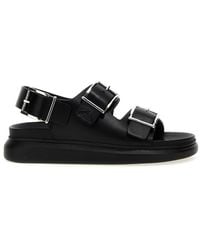 McQueen - Sleek Double Buckle Sandals For - Lyst