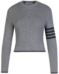 Thom Browne - '4 Bar' Virgin Wool Sweater - Lyst