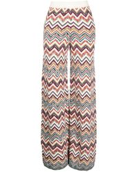 Missoni - Zig Zag Print Wide Leg Trousers - Lyst