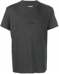Maison Margiela Embroidered-logo T-shirt - Grey